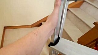 Latina Maid's Creamy Pussy Seduced in Jeans with Massage