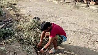 My stepson fucks me hard while my husband shops