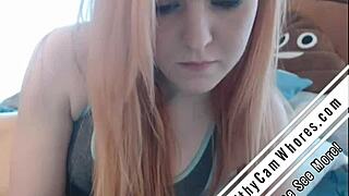 Hey, wanna see this redhead tease her pussy with toys?