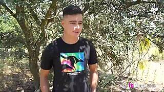 Horny Nurse Seeks New Patients for Outdoor Naked Fucking Dates. She Bends Over for Brunette Action in Hospital Grounds!