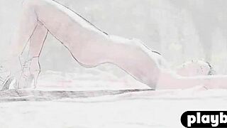 Asian big ass model shows pussy after posing!