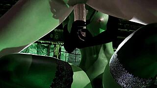 Cuming deep inside witch Gruntilda on Halloween night in wild 3D action! 🧙‍♀️