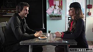 Milf stewardess aila donovan tricks himbo into secret affair behind wife's back