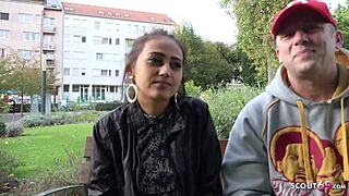 german scout got shy latina emma sweet to bang at fake job