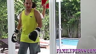 Black Teen Gets Facial After Hardcore Fucking