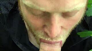 i enjoyed scandic pleasur with a blowjob on a big cock from a gay hunk in the forrest, it was outdoor and public