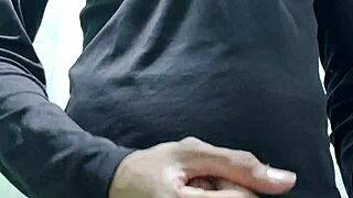 Hot guy indulges in solo play with his tasty penis.