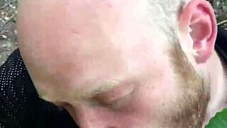 i enjoyed scandic pleasur with a blowjob on a big cock from a gay hunk in the forrest, it was outdoor and public