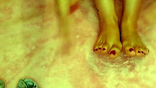 i fix my latina feet and give them a rich massage
