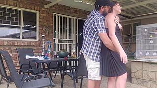 Neighbor’s Wife Upskirt Bang Outdoors, Wow!