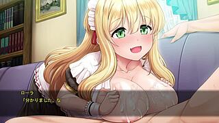 Lauretta's fiance enjoys her paizuri titjob in this hentai anime series part six.