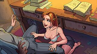 Innocent Witches Ginny Weasley Blowjob Gets Messy on Desk! 😜