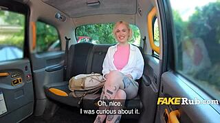 Blonde Medico Fucks Taxi Man Hard In Backseat