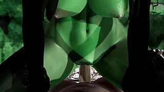 Cuming deep inside witch Gruntilda on Halloween night in wild 3D action! 🧙‍♀️