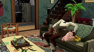 Gay threesome with big cocks pounding hard