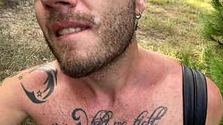 Public group blowjob action with strangers: Gay cruising adventure