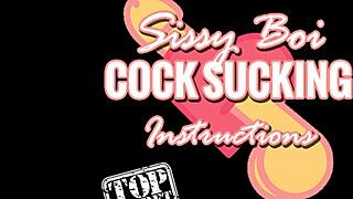 sissy boi follows sucking instructions tutorial