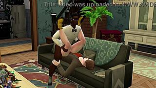 Gay threesome with big cocks pounding hard