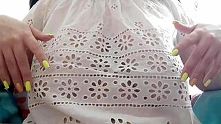 My cute stepsister flaunting huge tits after school for luxury orgasm! 🔥