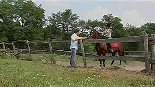 linda slim gets a dick outside and inside