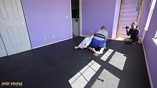 jiu jitsu lessons turned into rough dominant sex with coach andy savage!
