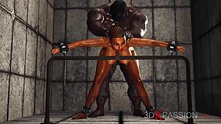 Hey, see this hot ebony with big boobs ready for anal?