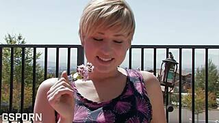 Blonde Beauty Teases with Her Hairy Pussy in Bathtub. Care to Join Her Wet Show?