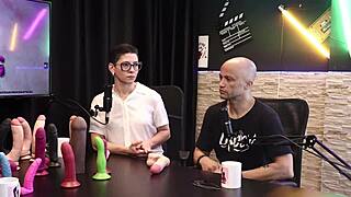 Brazilian amateurs test sheer red lingerie with toys. Eilani Quina and Victor Luciano explore Upper Toys.