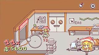 Ever seen a kinky waitress spill cum on pizza in futanari hentai game ep 4? This cartoon crossdressing action is wild!