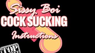sissy boi follows sucking instructions tutorial
