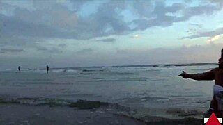 Beach day with wet messy feet and bikini fetish