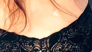 Check this dirty Latina brunette sucking big cock homemade! 🔥