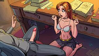 Innocent Witches Ginny Weasley Blowjob Gets Messy on Desk! 😜
