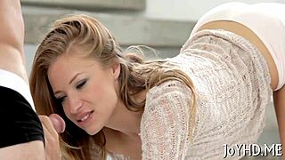 Teen girl has her first ever cock and gets to taste the real deal and a proper nut busting