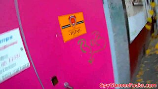 pov eurobabe gets filmed on spycam