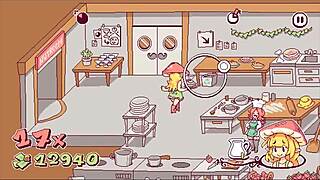 Ever seen a kinky waitress spill cum on pizza in futanari hentai game ep 4? This cartoon crossdressing action is wild!