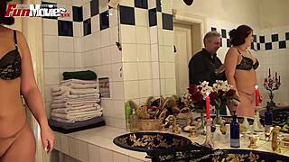 German chubby amateur masturbates in fun movies