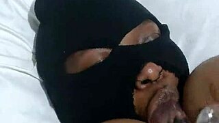 this ebony with big tits couldn’t resist fingering herself solo