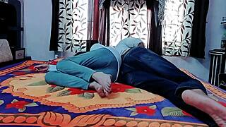 Slim Desi aunty drilled by big cock boy! 🔥