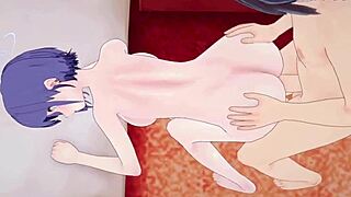 Se Thorns and beautiful girls of anime have fun in spicy scene from Blue Archive