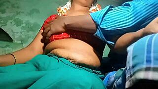 indian teacher gets a lovely cumshot in bedroom fun