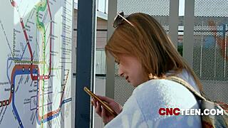 Ginger teen freeused on bus, oh my gosh!