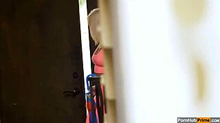 Allie Nicole's hardcore doggy style and small tits blowjob scene with a big cock