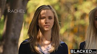 Damn, Preppy Girl Takes THREE BBCs! Threesome Blowjob and Creampie with Monster Cocks!