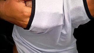 Ebony Girl Tempts with Tits