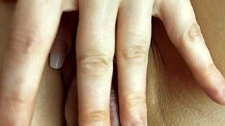 Beautiful big pussy lips and amazing anal sex with cum inside