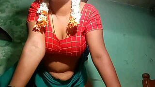 indian teacher gets a lovely cumshot in bedroom fun