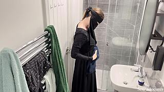 I was shocked to see a Muslim Arab girl in hijab pleasuring herself in the shower.