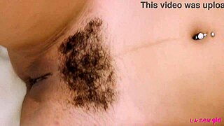 sexy brunette shows her stunning body during a casual interview