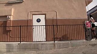 alia janine sucks glory hole cock